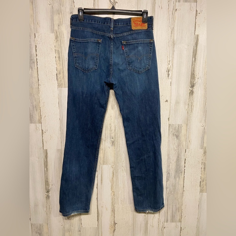 Levi’s 514 Blue Distressed Denim Jeans 32X32 - Picture 6 of 11